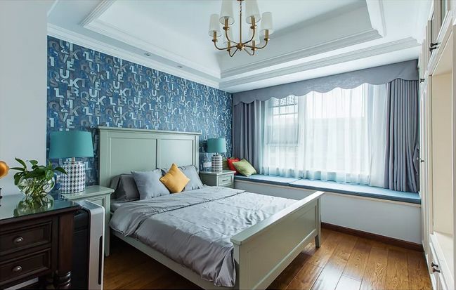 [裝修案例]128平米三居室美式裝修風格，舒適的居家生活